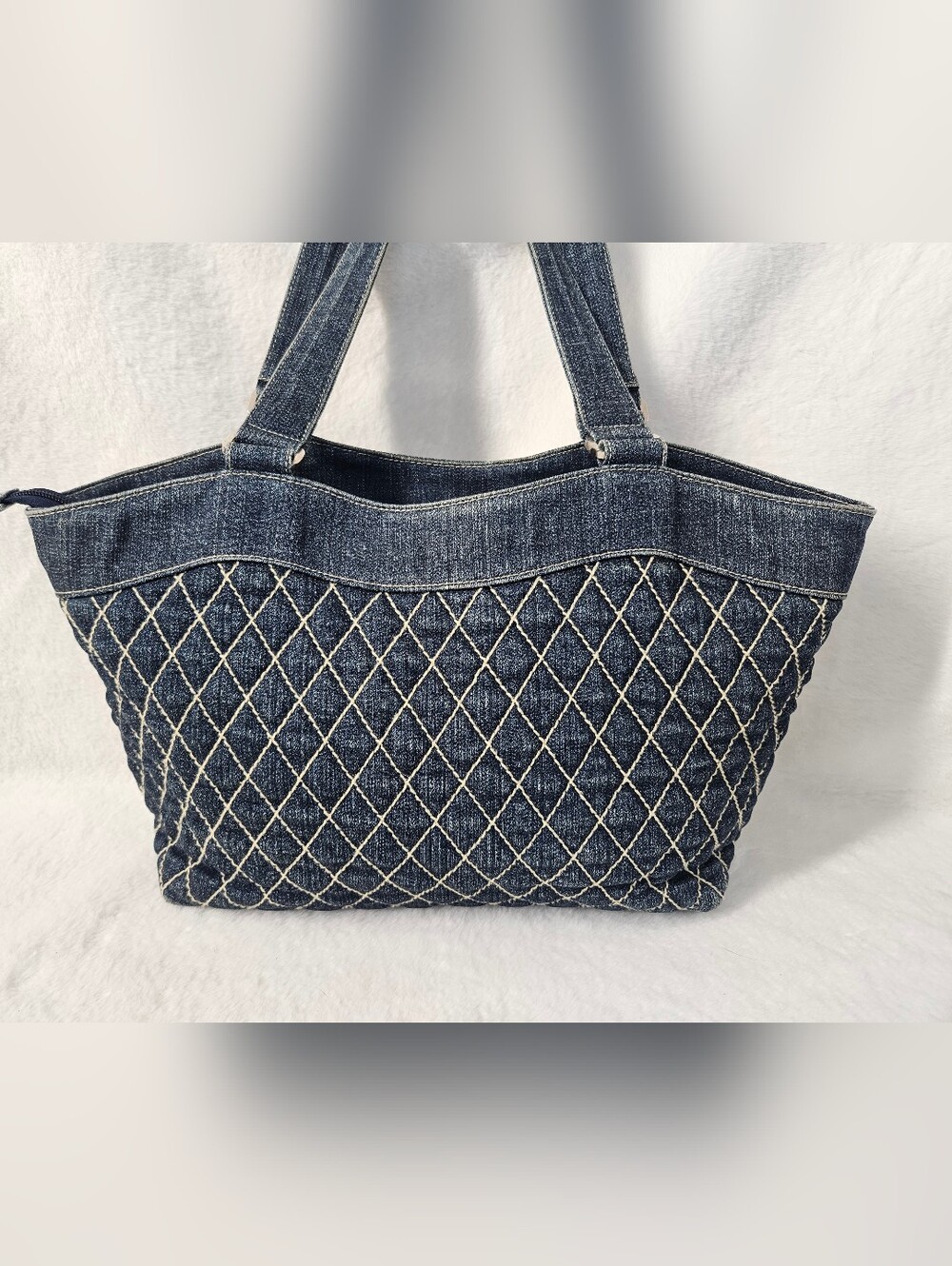 Vera Bradley Quilted Denim Tote Bag - Picture 4 of 10